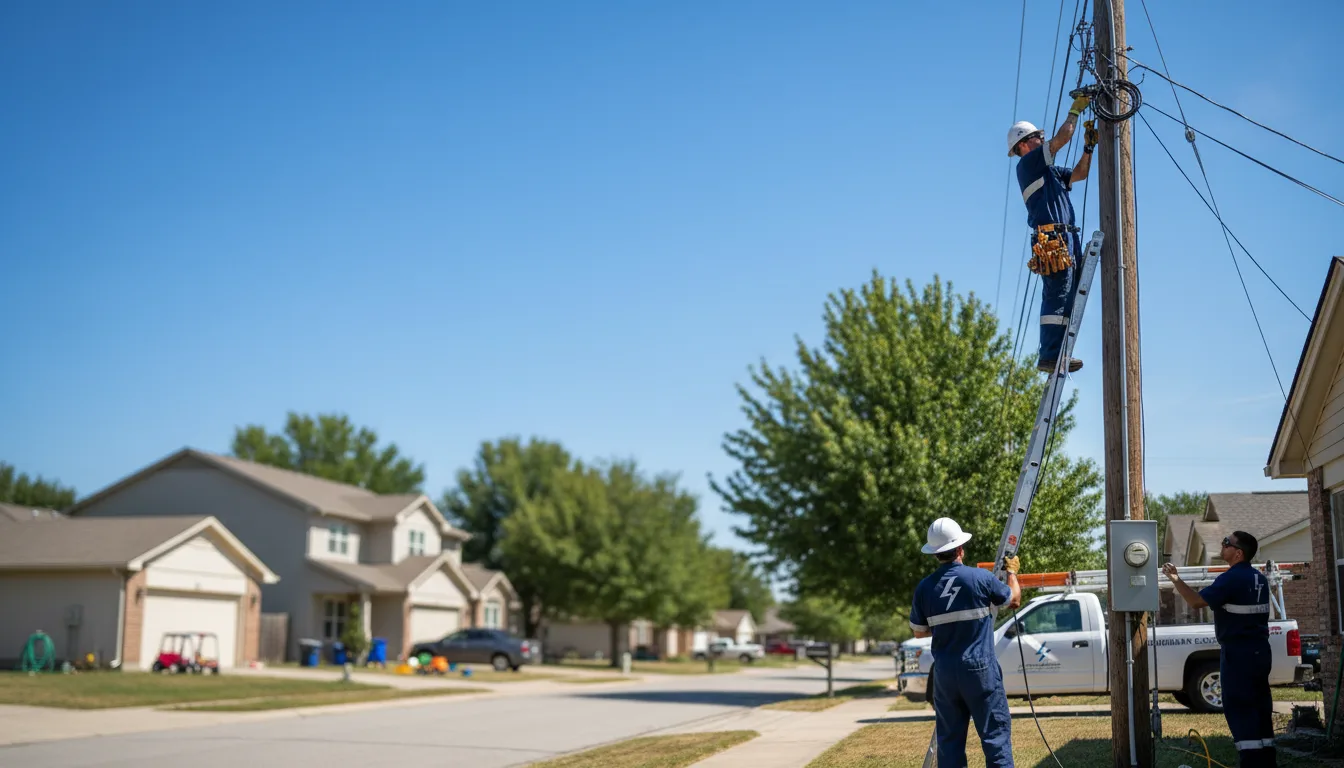 Residential electrician providing installation services in Wallsburg, UT